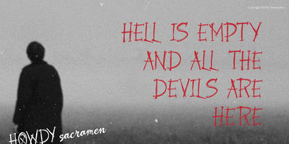 Howdy Sacramen Font Poster 6