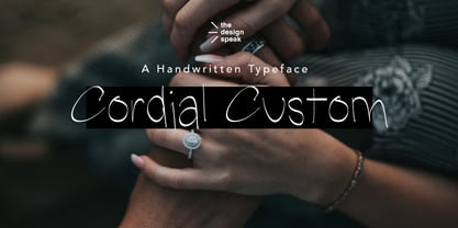 Cordial Custom Font Poster 1