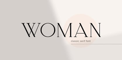 Woman Serif Font Poster 9