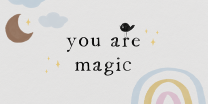 Little Bee Vector Font Poster 2