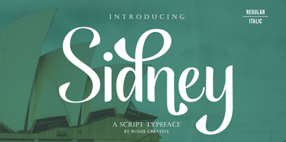 Sidney Script Font Poster 1