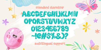 Tiny Kids Font Poster 2