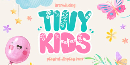 Tiny Kids Font Poster 1