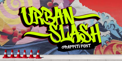 Urban Slash Font Poster 1