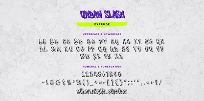 Urban Slash Font Poster 14