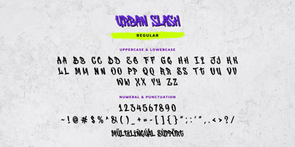 Urban Slash Font Poster 13