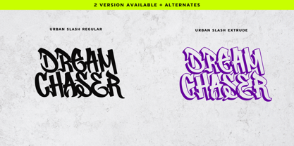 Urban Slash Font Poster 11