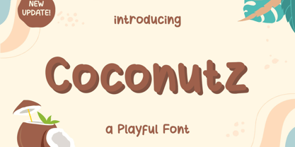 Coconutz Font Poster 1