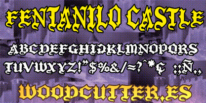 Fentanilo Castle Font Poster 3