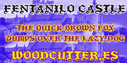 Fentanilo Castle Font Poster 2