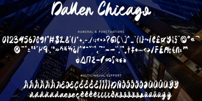 Dallen Chicago Font Poster 6