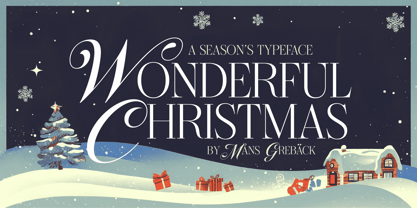 Wonderful Christmas Font Poster 1