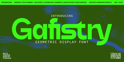 Gafistry Sans Display Font Poster 1