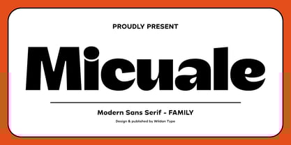 Micuale Font Poster 1
