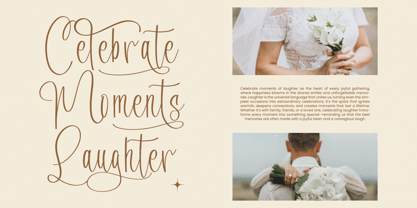 Evangeline Chalista Font Poster 6