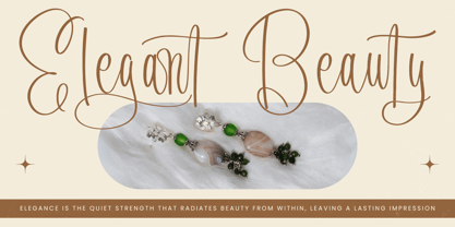 Evangeline Chalista Font Poster 3