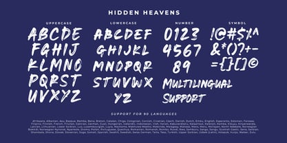 Hidden Heavens Font Poster 7