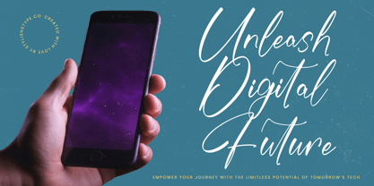 Midnight Saturday Font Poster 3