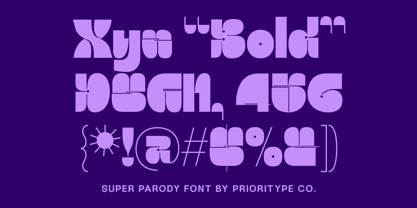 Super Parody Font Poster 9