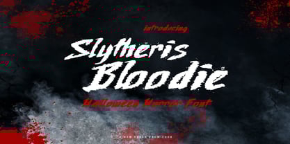 Slytheris Bloodie Font Poster 1