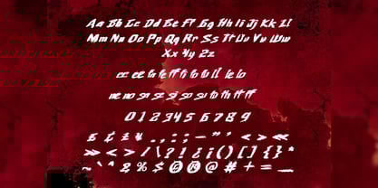 Slytheris Bloodie Font Poster 2