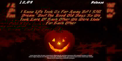 Slytheris Bloodie Font Poster 9