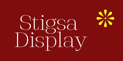 Stigsa Display Font Poster 1