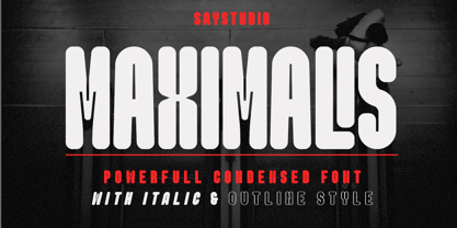 Maximalis Font Poster 1