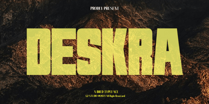 Deskra Font Poster 1
