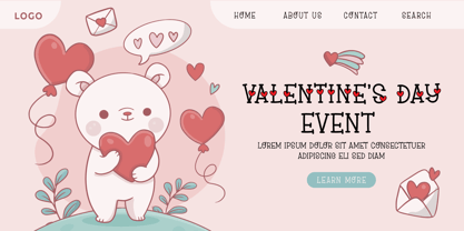 Fox Miniheart Font Poster 3