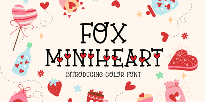 Fox Miniheart Font Poster 1