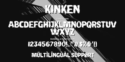 Kinken Font Poster 14