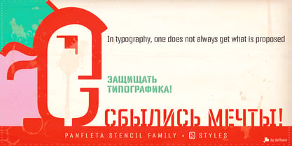 Panfleta Stencil Font Poster 7