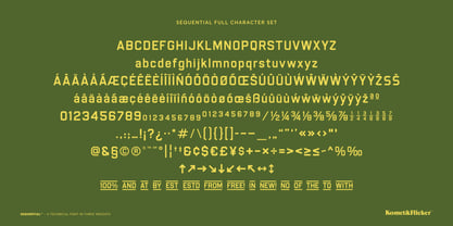 Sequential Font Poster 15