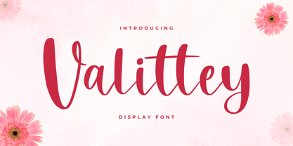 Valittey Font Poster 1