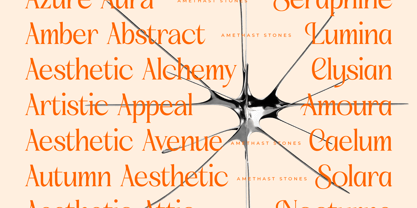 Amethast Stones Font Poster 5