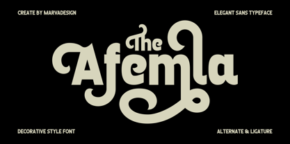 Afemla Font Poster 1