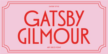 Gatsby Gilmour Font Poster 10