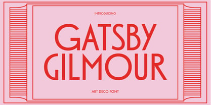 Gatsby Gilmour Font Poster 1