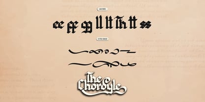The Chordyle Font Poster 12