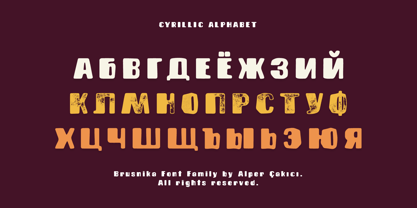 Brusnika Font Poster 7