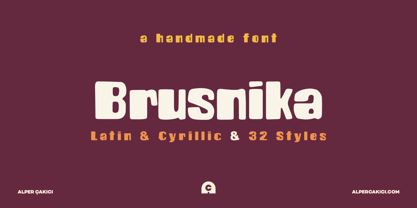 Brusnika Font Poster 10