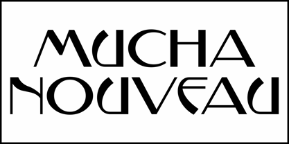 Mucha Nouveau JNL Font Poster 2