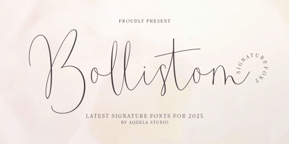 Bollistom Font Poster 1
