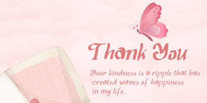 Beautiful Claudia Font Poster 2