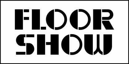Floor Show JNL Font Poster 3