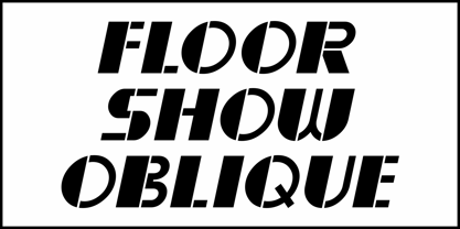 Floor Show JNL Font Poster 5