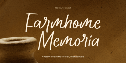 Farmhome Memoria Font Poster 1