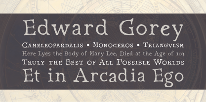 Horologium Font Poster 2