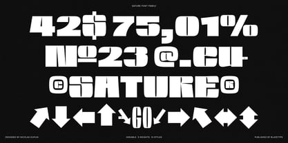 Sature Font Poster 12